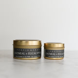 Oatmeal + Eucalyptus // Gold Tins