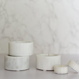 White Marble Tea Light Holder