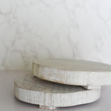 White Wood Pedestal