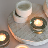 Clear Glass Tea Light Holder